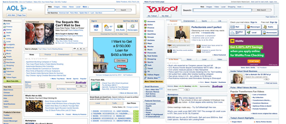 New AOL homepage strikingly similar to Yahoo!