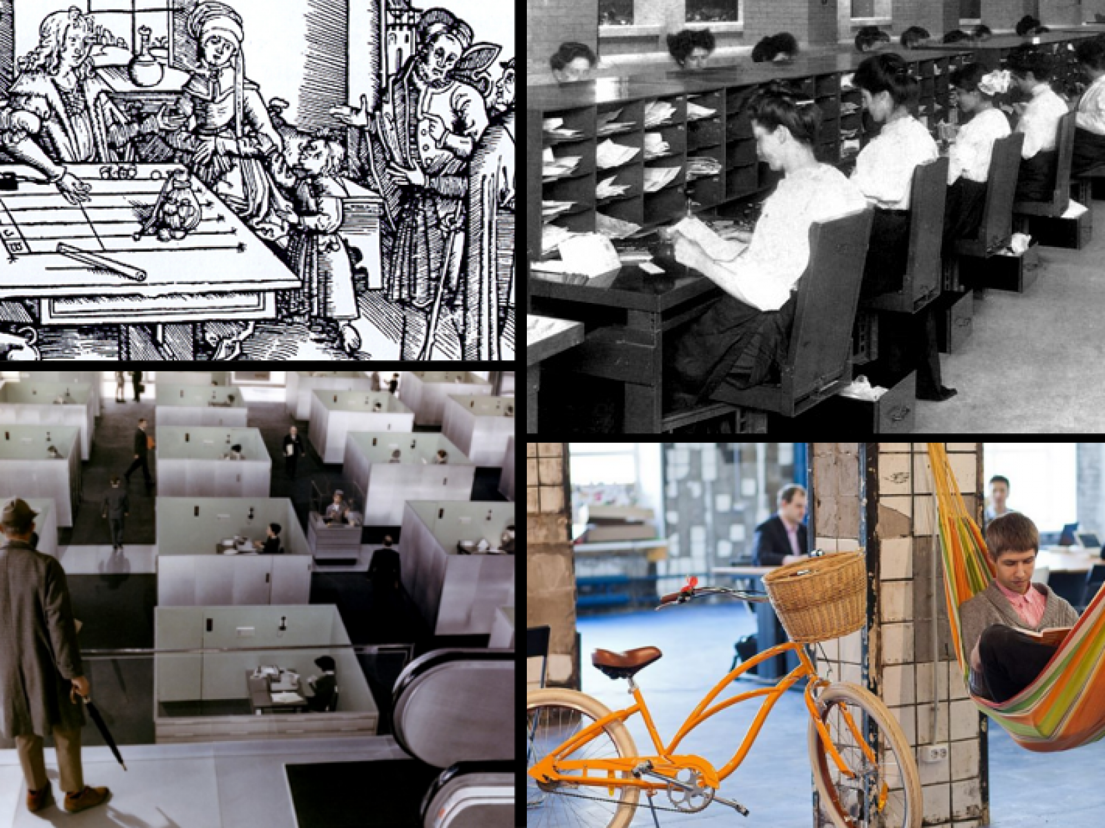 Workspaces throughout the years